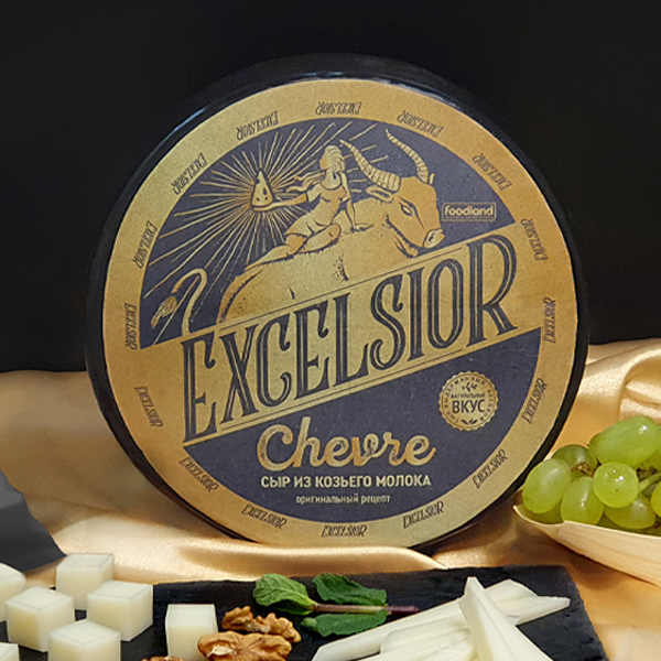 Сыр Chevre из козьего молока ТМ Excelsior (латекс, малый круг)