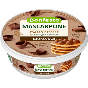 Сыр мягкий Маскарпоне Шоколад TM Bonfesto (220г)