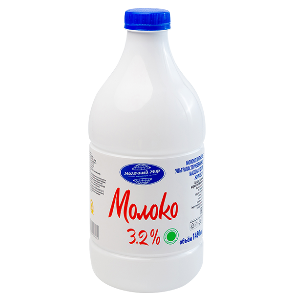 Молоко, 3.5%, ТМ Молочный мир (1450 мл)
