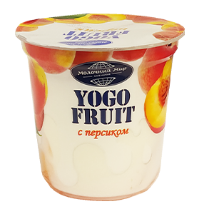 Йогурт YOGO FRUIT с наполнителем "Персик" (150г)