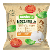 Сыр мягкий Моцарелла TM Bonfesto (100г, 1 шарик)