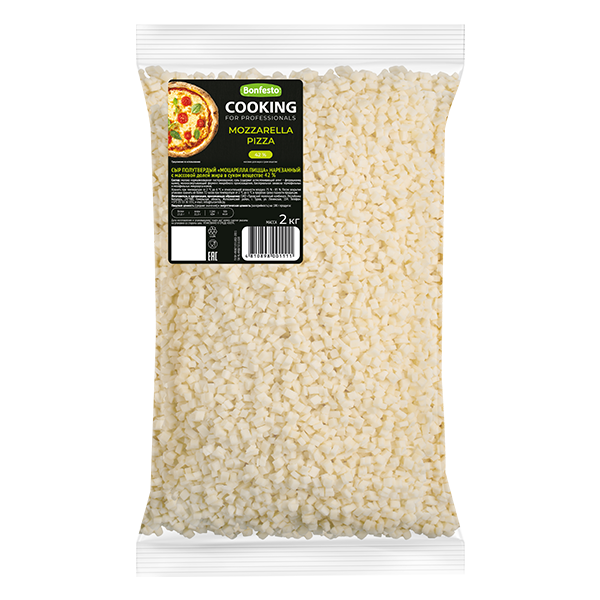 Сыр Моцарелла Пицца ТМ CooKing тертый 42% (2кг)