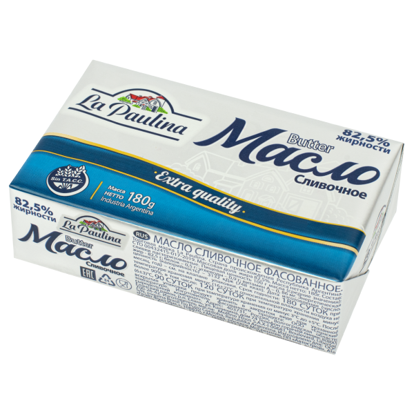 Масло 82,5% TM La Paulina 