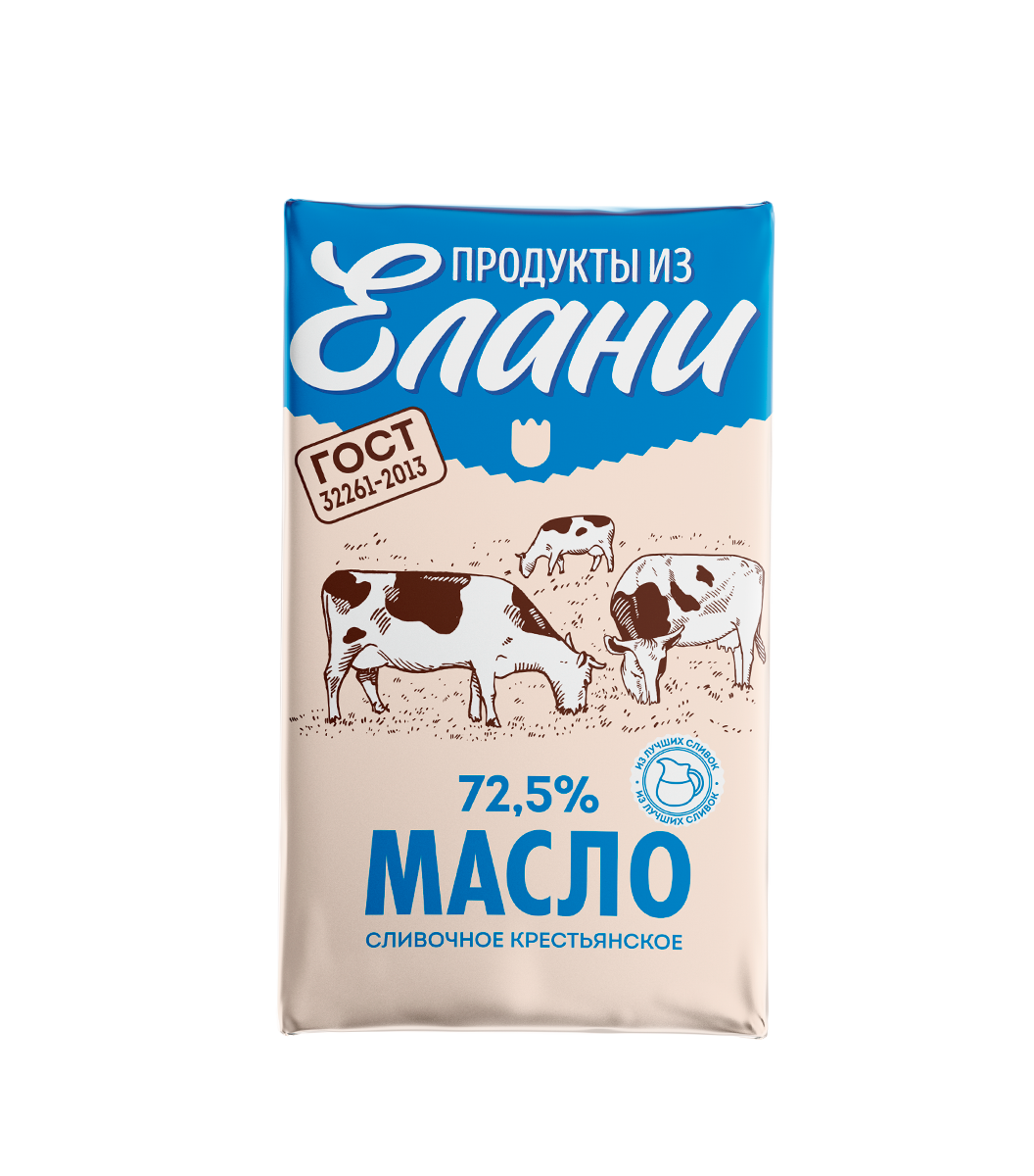 Масло Крестьянское 72,5% TM Продукты из Елани