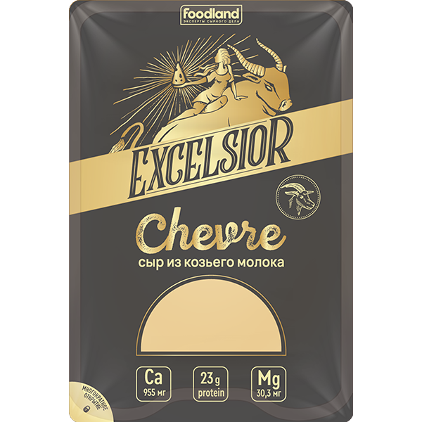 Сыр Chevre из козьего молока ТМ Excelsior (слайс, 150г)