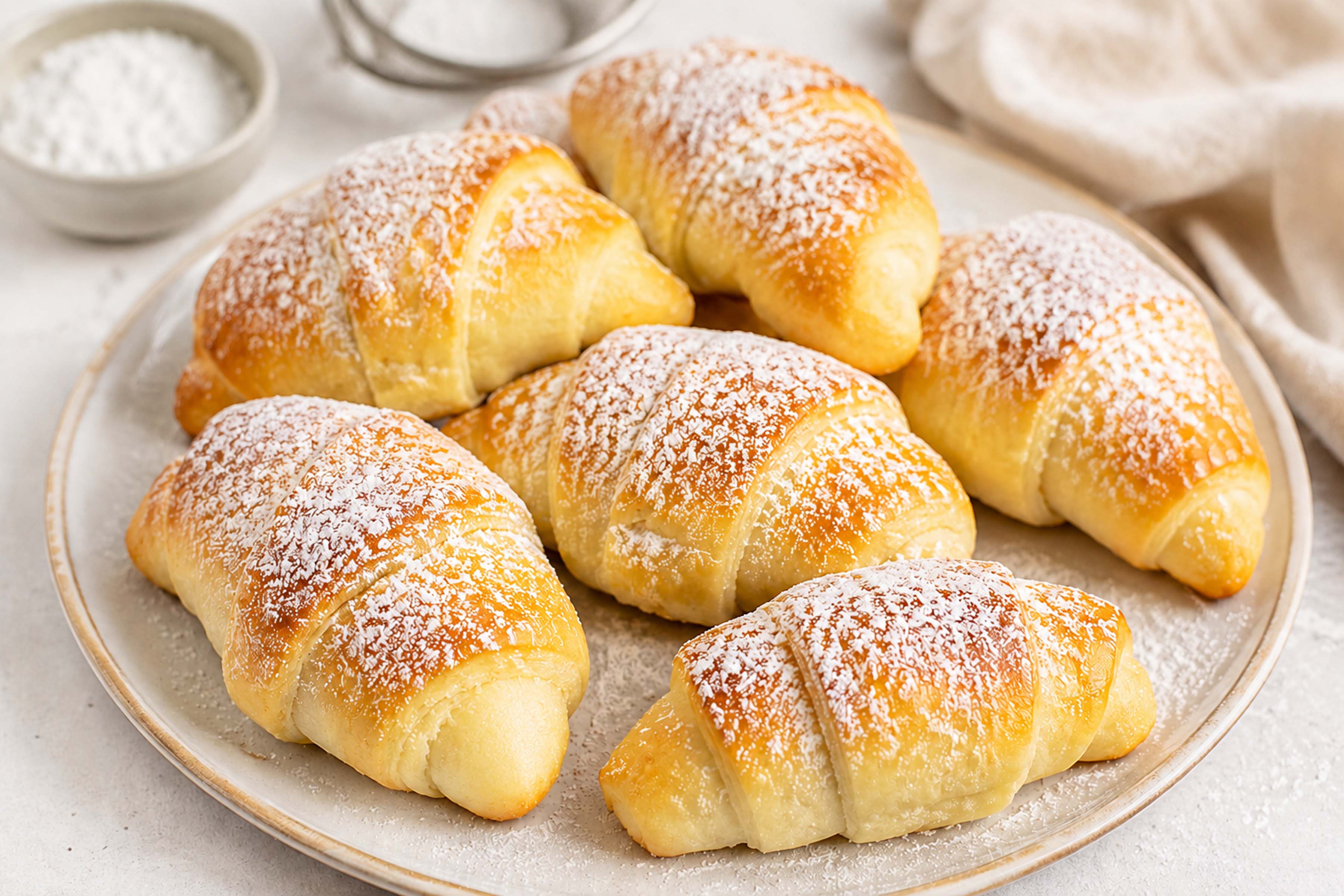 Вкусные рогалики на сметане 