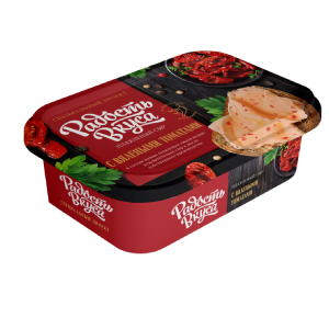 Плавленый сыр "С вялеными томатами" TM Радость вкуса (ванночка, 180г)