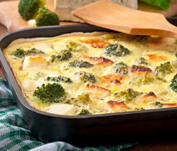 Пирог с брокколи, кабачками и сыром