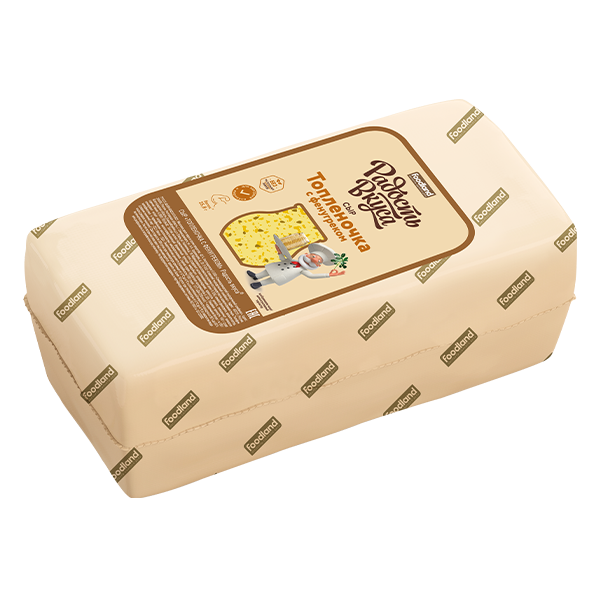 Сыр Топленочка с фенугреком ТМ Радость вкуса (бркс) 45%