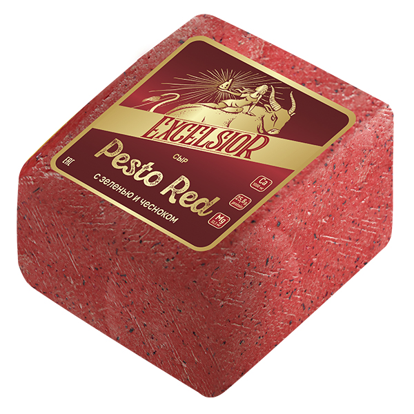 Сыр Pesto Red ТМ Excelsior (кубик)