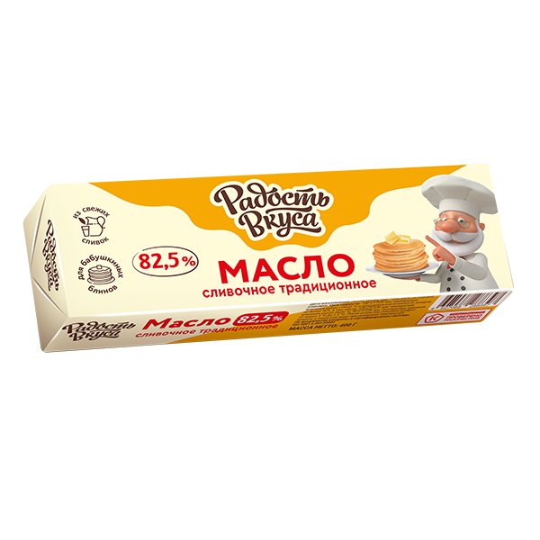 Масло Традиционное 82,5% TM Радость вкуса (400г)