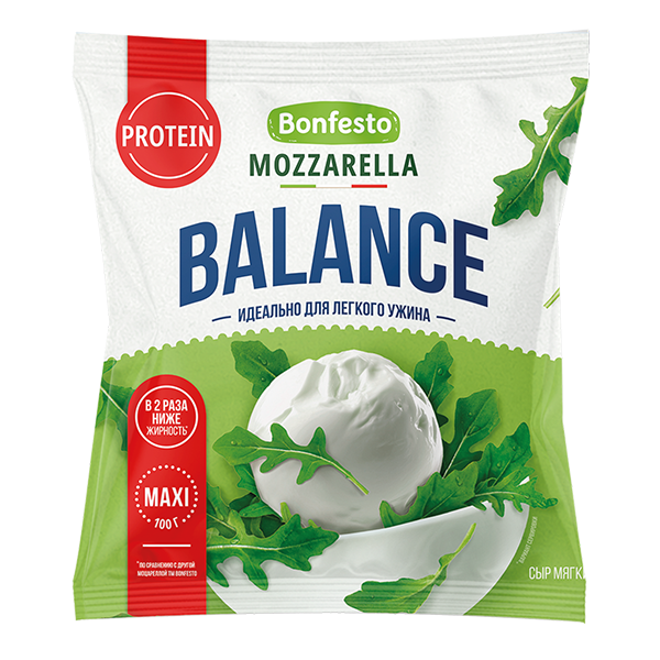 Сыр Моцарелла мягкий MAXI BALANCE 100г