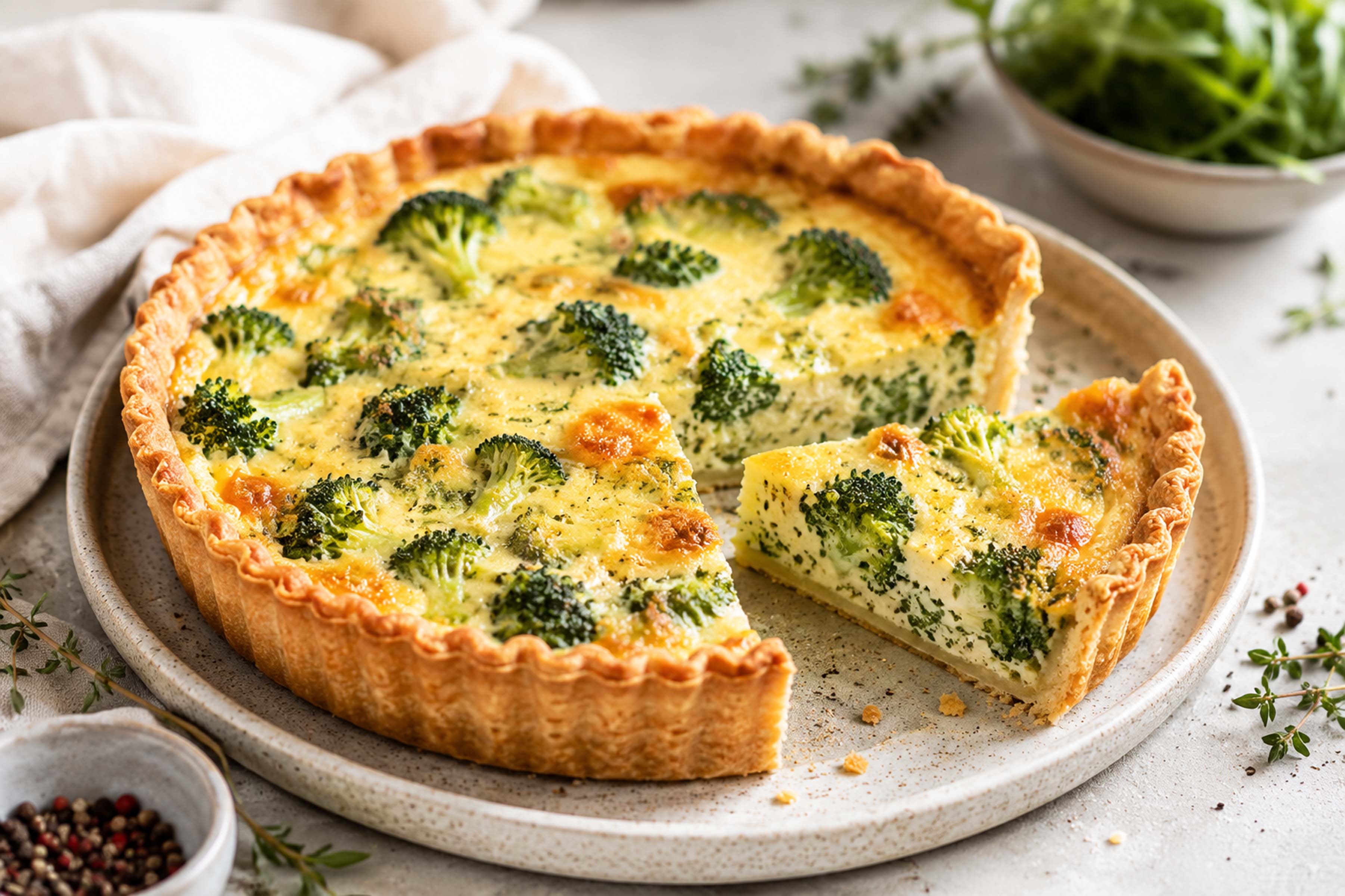 Киш с брокколи и Mediteraneo