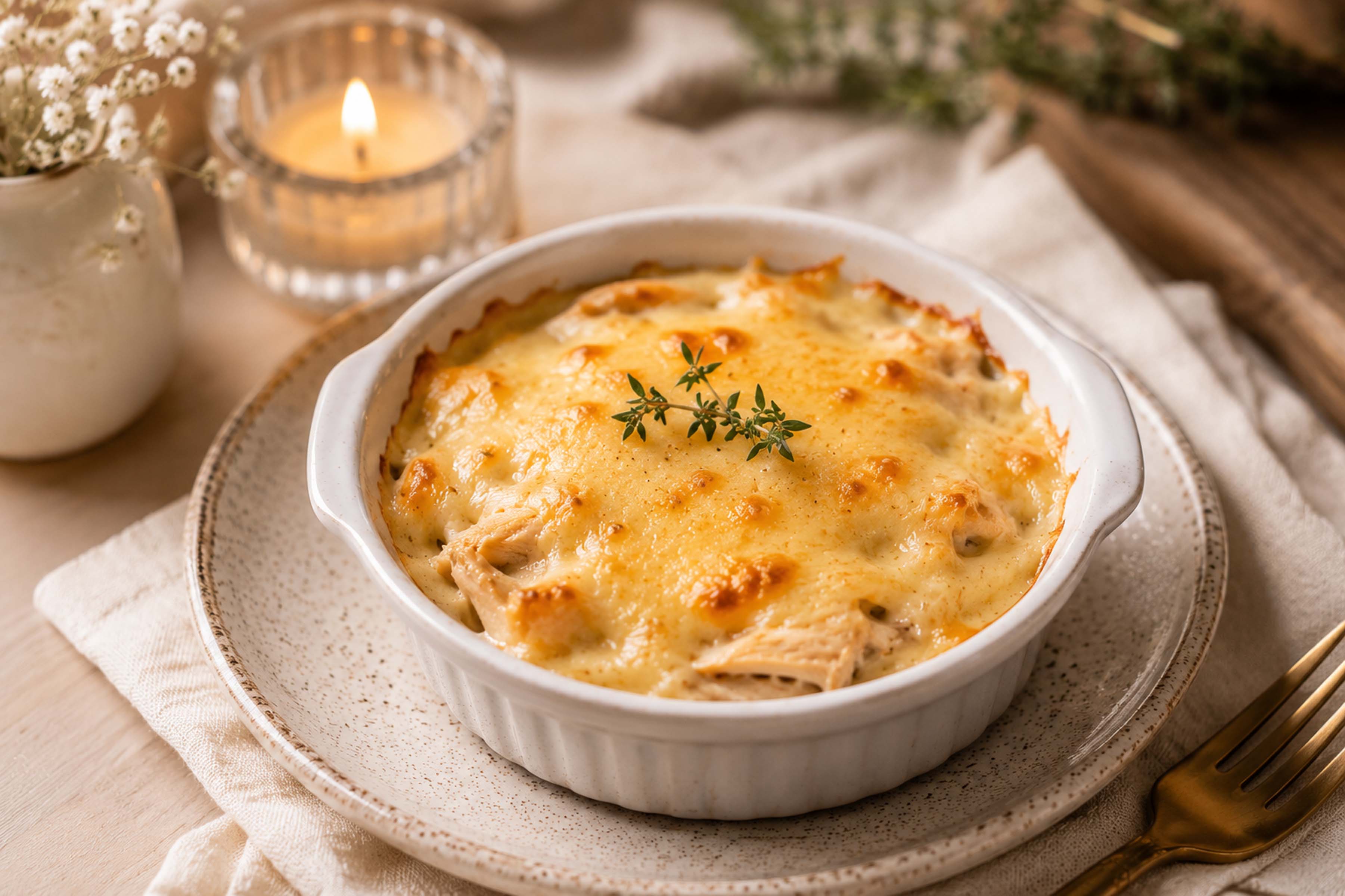 Жюльен с курицей и сыром 