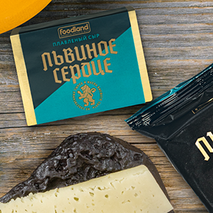 Плавленый сыр Львиное сердце ломтевой (90г)