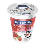 Крем творожный Bela Bovino двухслойный Воздушная земляника (135г)