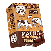 Масло сливочное Шоколадное 62% TM Продукты из Елани (180г)